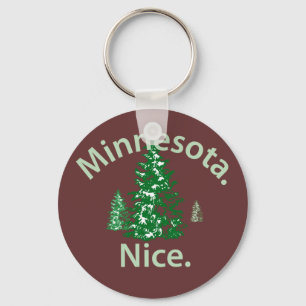 Minnesota Nice. Period! Nyckelring