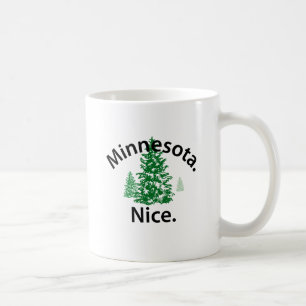 Minnesota Nice. Period! (svart text) Kaffemugg
