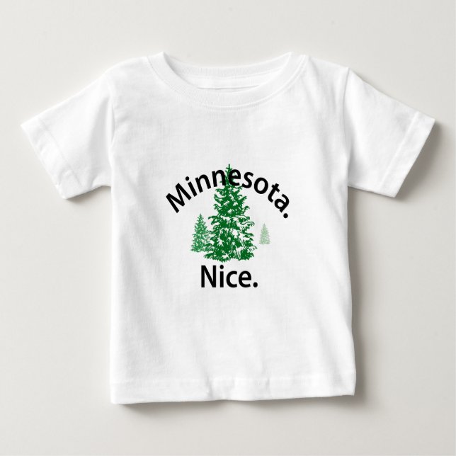 Minnesota Nice. Period! (svart text) T-shirt (Framsida)