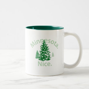 Minnesota Nice. Period! Två-Tonad Mugg