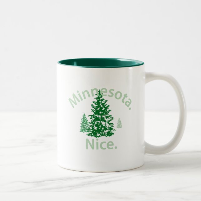 Minnesota Nice. Period! Två-Tonad Mugg (Höger)