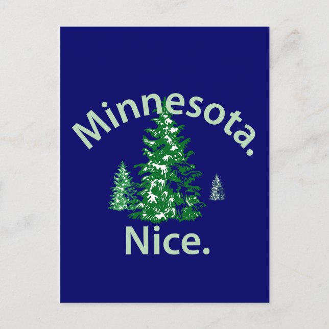 Minnesota Nice. Period! Vykort (Framsida)
