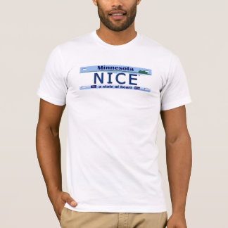 Minnesota Nice® registreringsskyltutslagsplats Tee