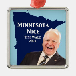 Minnesota Nice Tim Walz Julgransprydnad Metall