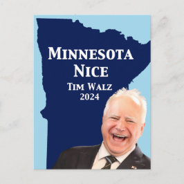 Minnesota Nice Tim Walz Vykort