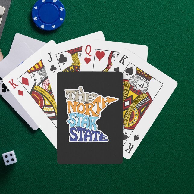 Minnesota Nickname Ord Art Casinokort (Skapare uppladdad)