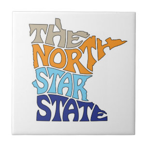 Minnesota Nickname Ord Art Kakelplatta