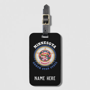 MINNESOTA NORTH STAR STATLIG FLAGGA BAGAGEBRICKA