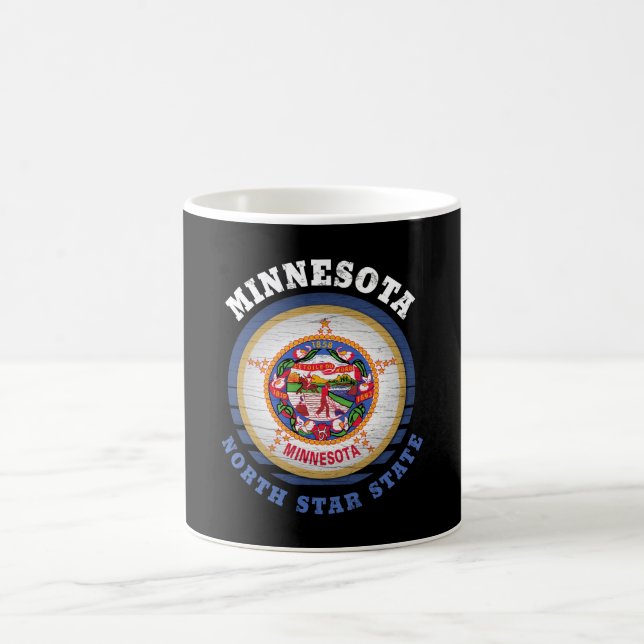 MINNESOTA NORTH STAR STATLIG FLAGGA KAFFEMUGG (Center)
