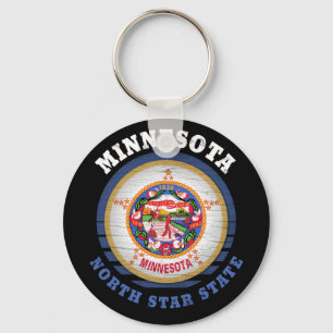 MINNESOTA NORTH STAR STATLIG FLAGGA NYCKELRING
