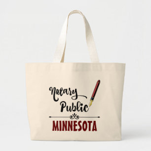 Minnesota Notary Public Bläck Pen Jumbo Tygkasse