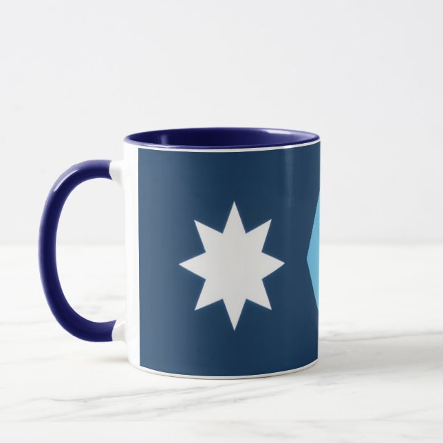 Minnesota Ny Statsflagga Nordstjärna MN Mugg (Vänster)