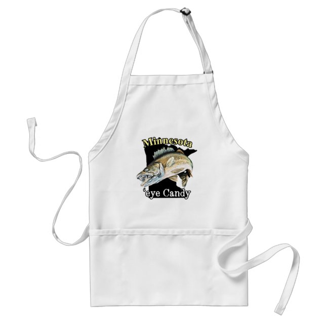 Minnesota "Öga Candy Funny Walleye Fishing Förkläde (Framsidan)