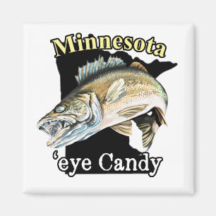 Minnesota "Öga Candy Funny Walleye Fishing Magnet