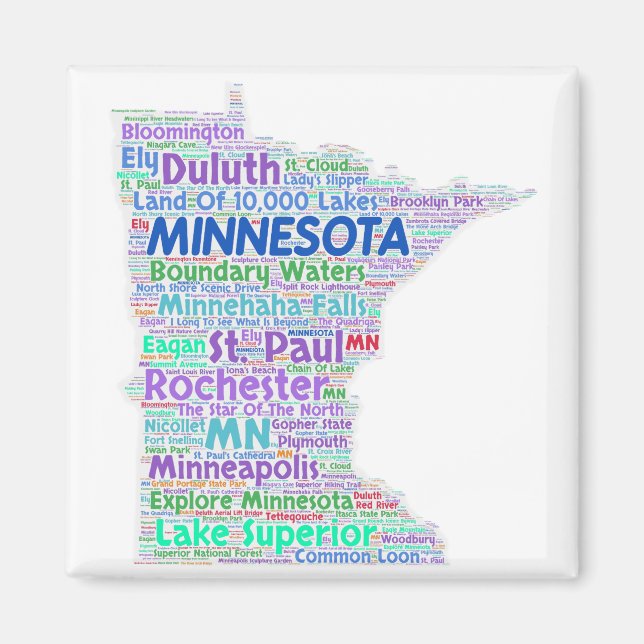 Minnesota Ord Cloud Magnet (Framsidan)