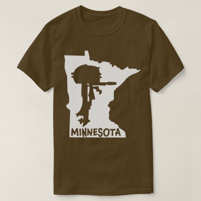 Minnesota Outboard Motor Souvenir T Shirt (Design framsida)