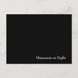 Minnesota på natten vykort