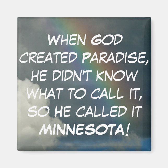 Minnesota Paradise Magnet (Framsidan)