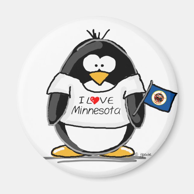 Minnesota penguin magnet (Framsidan)