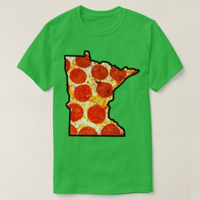 Minnesota Pepperoni Pizza T Shirt (Design framsida)