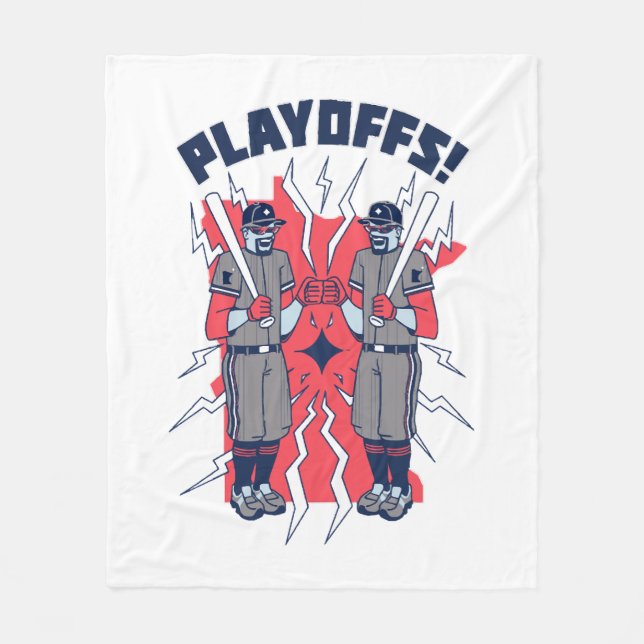 Minnesota Playoff Baseboll Fleecefilt (Framsidan)