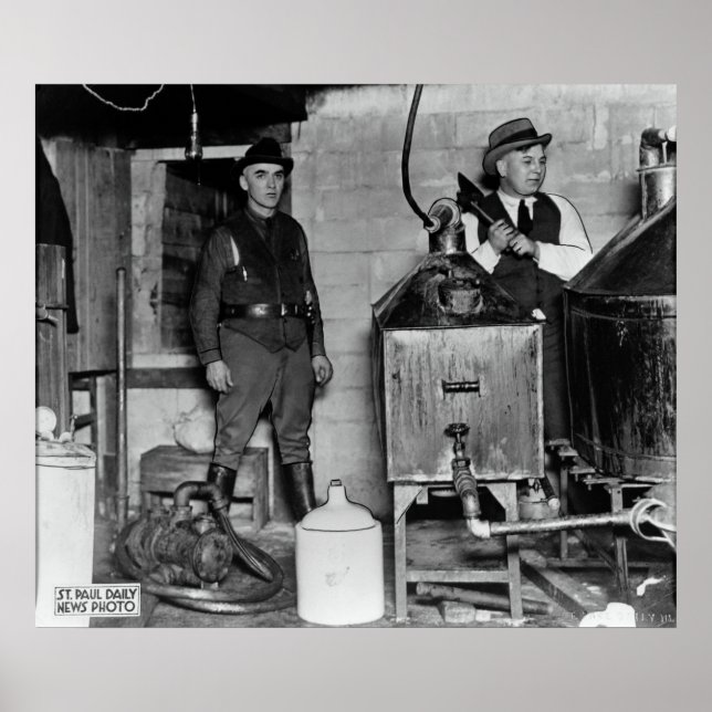 MINNESOTA PROHIBITION MOONSHINE BUST POSTER (Framsidan)