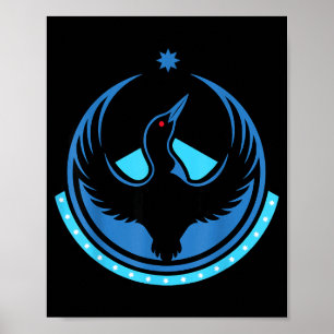 Minnesota Rebel Loon Ny Mn Illustration Poster