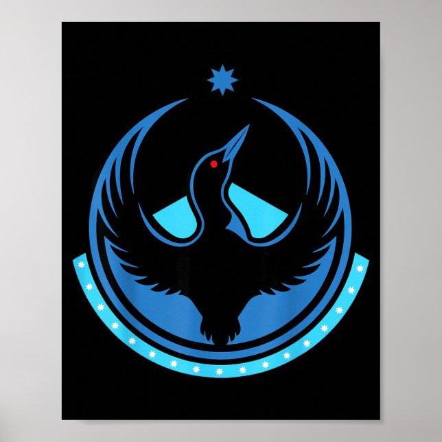 Minnesota Rebel Loon Ny Mn Illustration Poster (Framsidan)