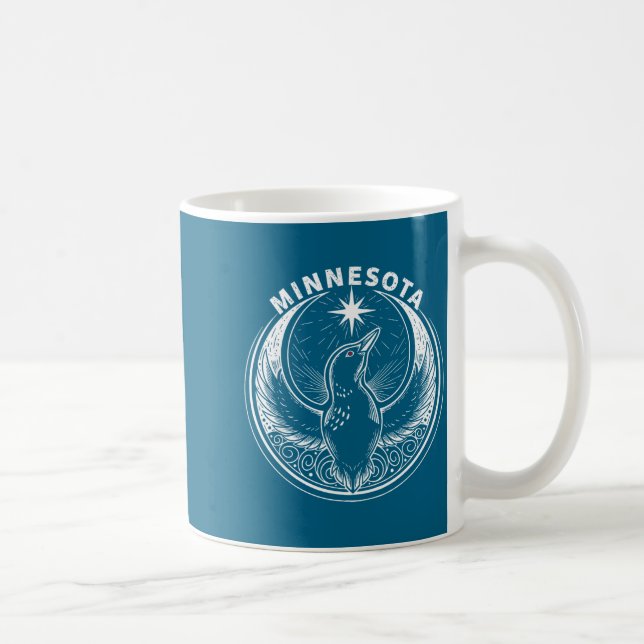 Minnesota rebel loon ny mn statsflagga  kaffemugg (Höger)