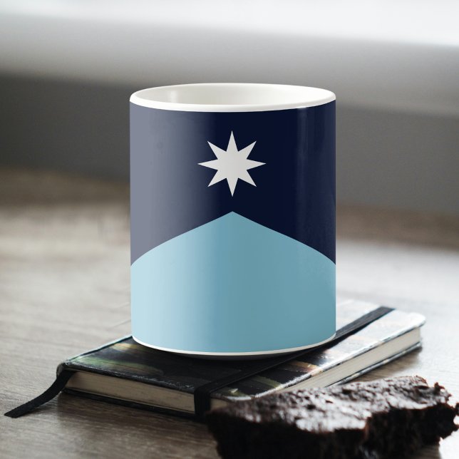 Minnesota Rebel New State Flag Kaffemugg (Skapare uppladdad)