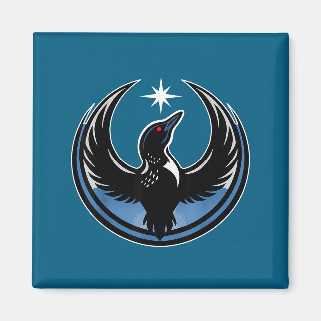 Minnesota rebel ny delstatsflagga magnet (Framsidan)
