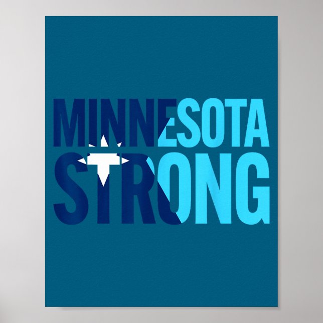 Minnesota rebel ny delstatsflagga poster (Framsidan)