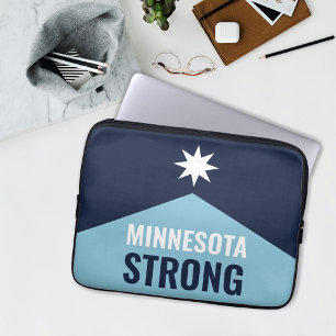 Minnesota Rebel Ny Statsflagga Laptop Fodral
