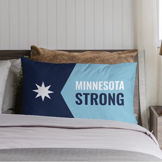 Minnesota Rebel Ny Statsflagga Lumbarkudde (Skapare uppladdad)