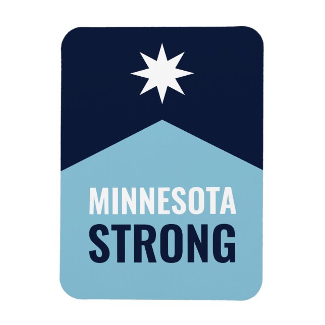 Minnesota Rebel Ny Statsflagga Magnet (Vertikal)