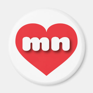 Minnesota Red Hjärt - I kärlek mn Magnet