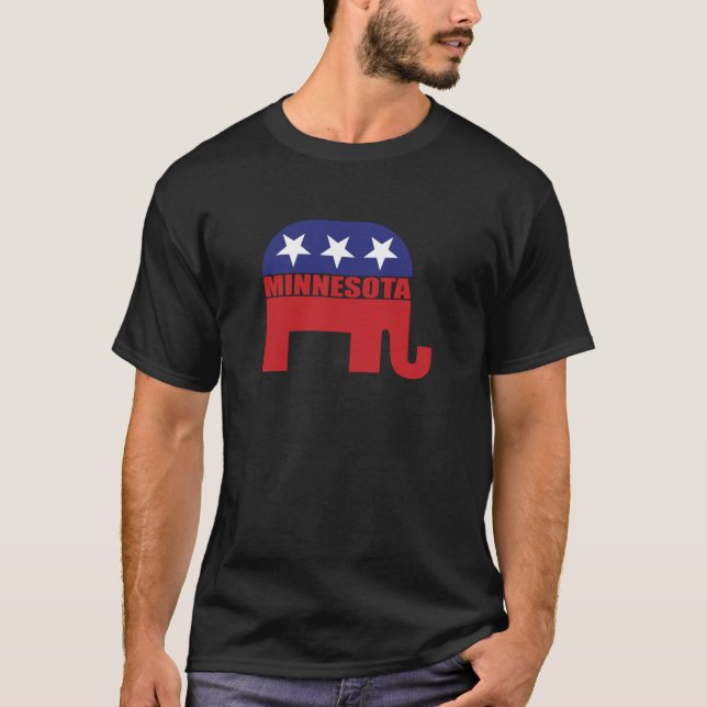 Minnesota republikanelefant t-shirt (Framsida)