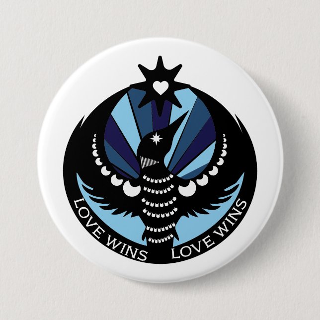 Minnesota Resistance Loon Design-knapp Knapp (Framsida)