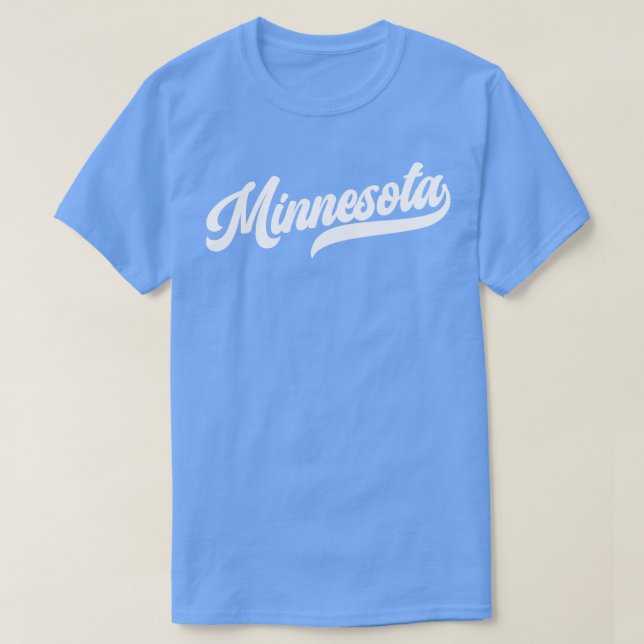 Minnesota Retro Minnesota Timberwolves T Shirt (Design framsida)