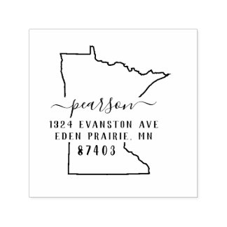 Minnesota Returadress Frimärke Self-Inking Självfärgande Stämpel
