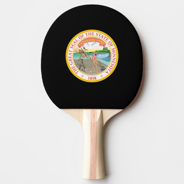 Minnesota-säl, amerikansk statssäl pingisracket (Framsidan)