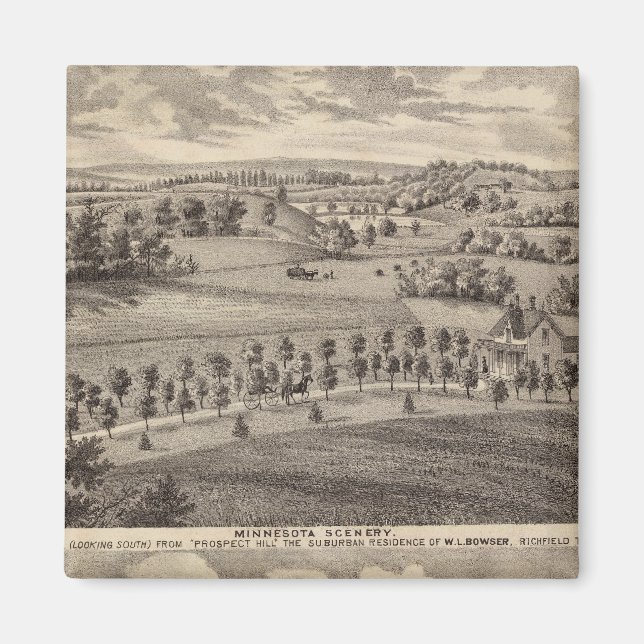 Minnesota scenery vid Dead River Valley Magnet (Framsidan)
