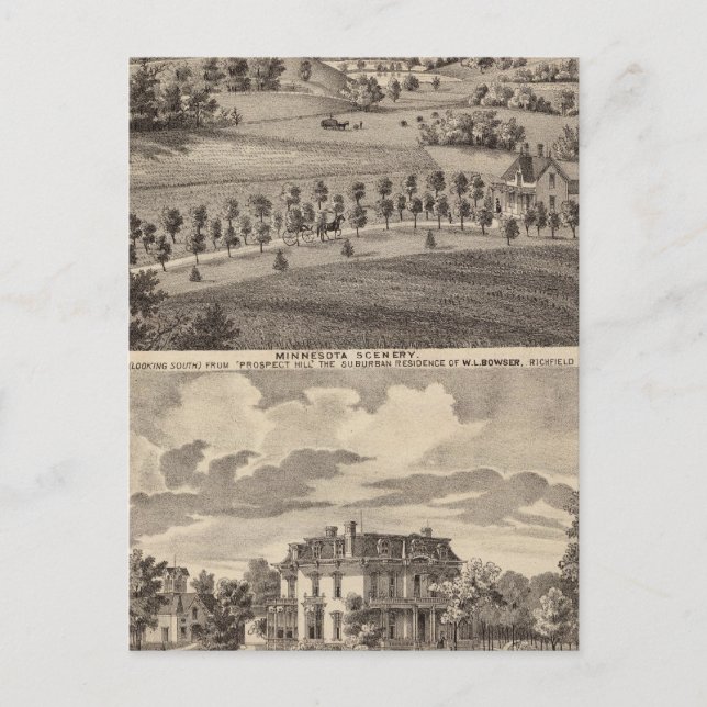 Minnesota scenery vid Dead River Valley Vykort (Framsida)