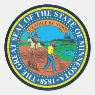 Minnesota Seal Runt Klistermärke