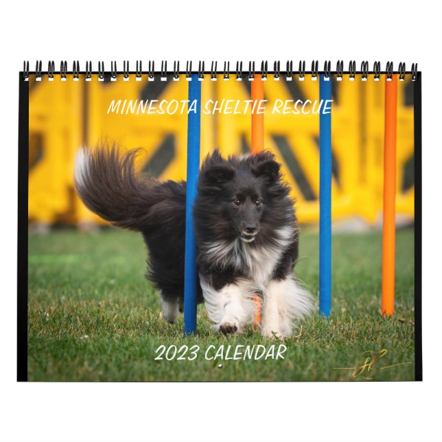 MINNESOTA SHELTIE RÄDDING 2023 CALENDAR KALENDER (Omslag)