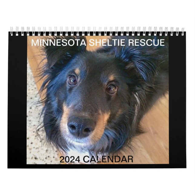 MINNESOTA SHELTIE RÄDDING 2024 CALENDAR KALENDER (Omslag)