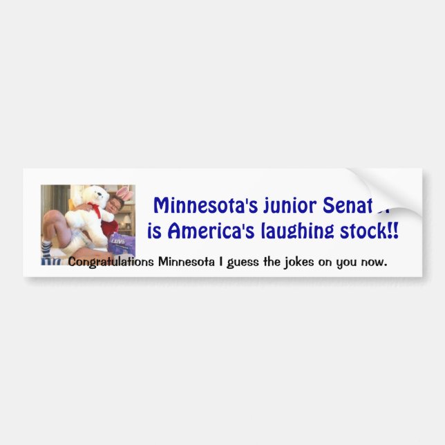 Minnesota skämt bildekal (Framsidan)