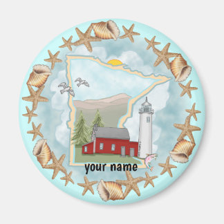 Minnesota Snäckas Lighthouse magnet