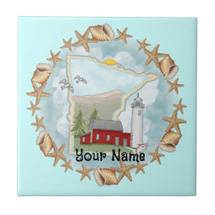 Minnesota Snäckas Lighthouse Tile Kakelplatta