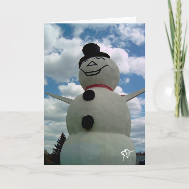 Minnesota snögubbe helgkort (Framsida)